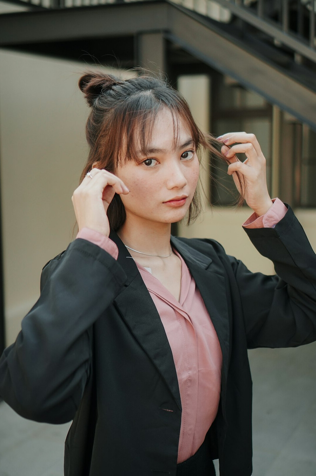 Japanese woman in business attire